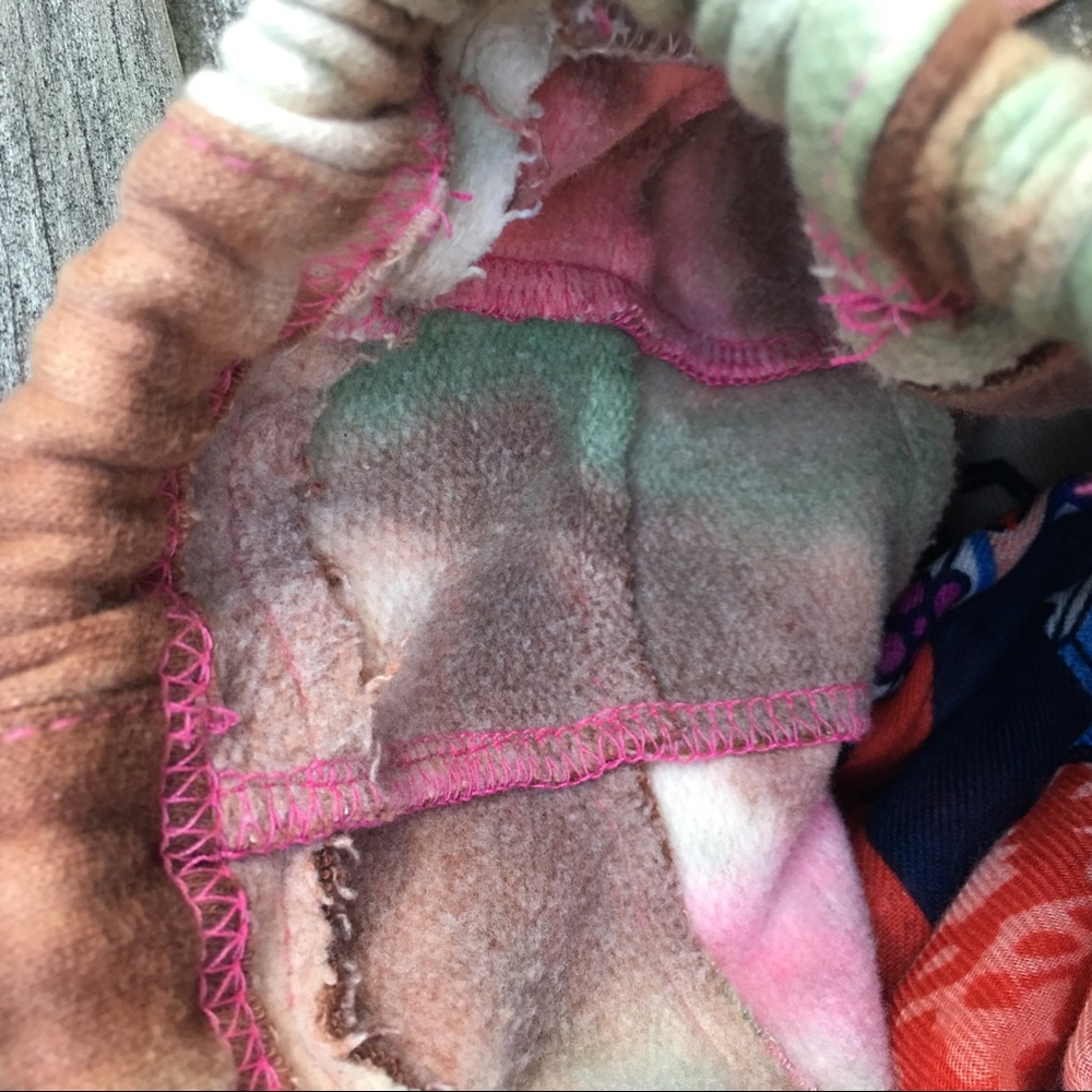 Cotton Tie Dye Patchwork Drawstring Backpack - image 3